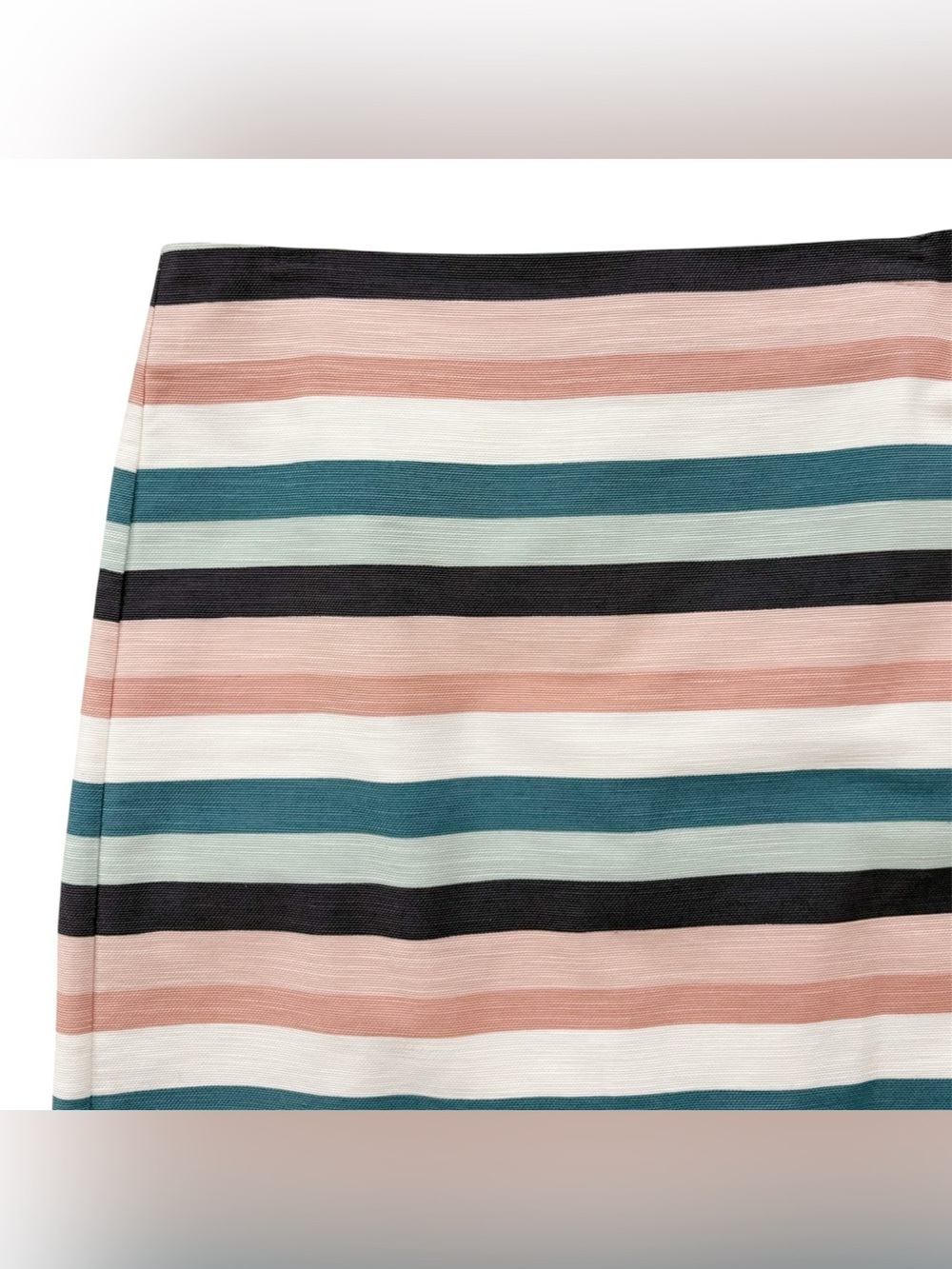 LOFT Striped Workwear Skirt 8